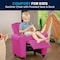 Flash Furniture Kids Recliner, 21-1/2" to 36-1/2" x 27", Upholstery Color: Pink, Weight Capacity: 90 lb. DG-ULT-KID-HOT-PINK-GG - alternate 5